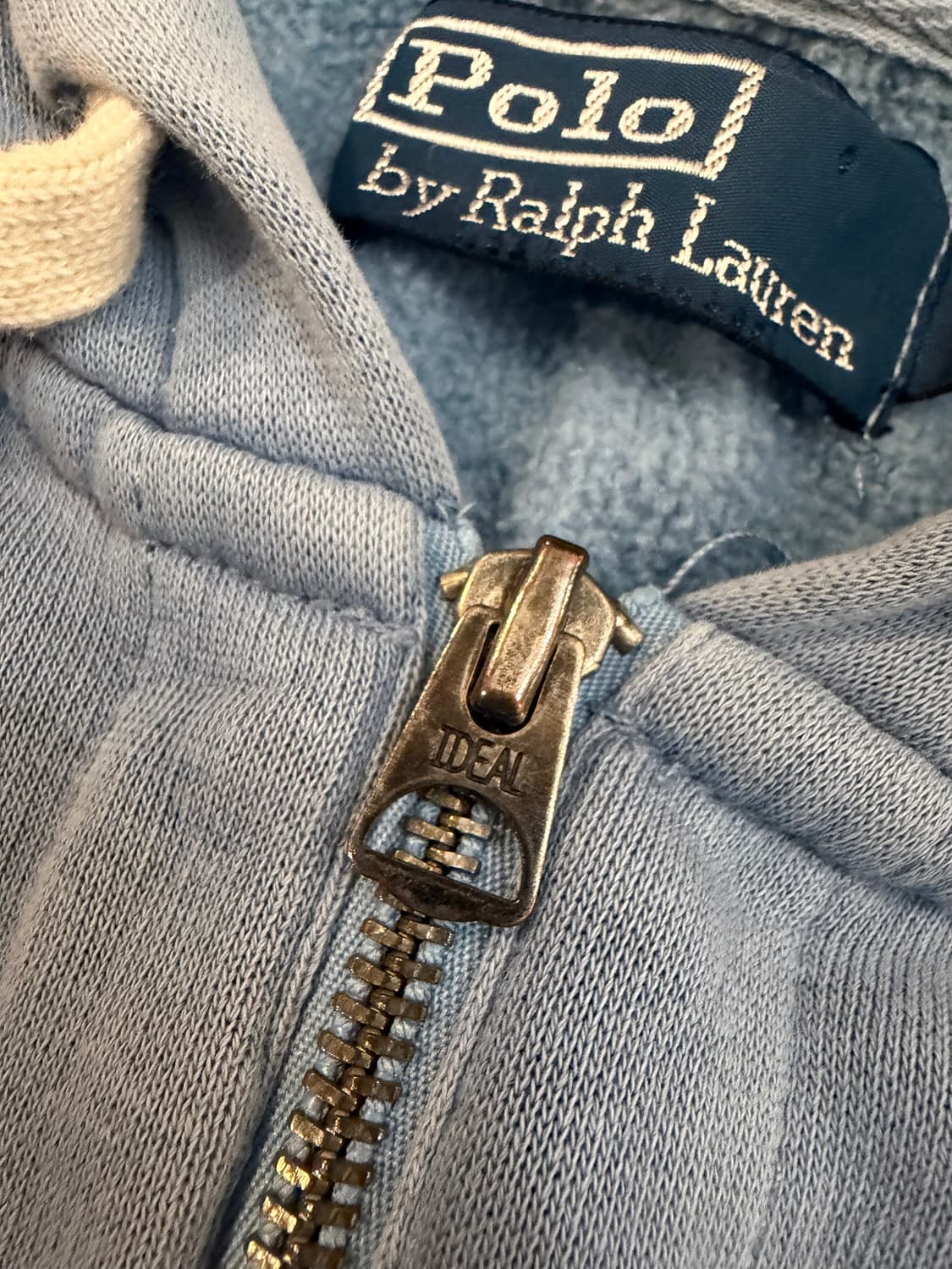 폴로 랄프로렌 포니 후드집업 스카이블루 시나모롤깔 상품이미지4