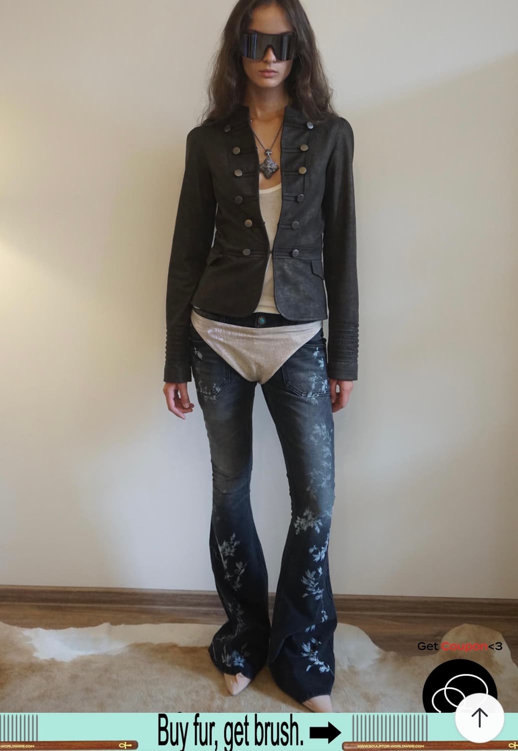 스컬프터 나폴레옹 자켓 카키 상품이미지2