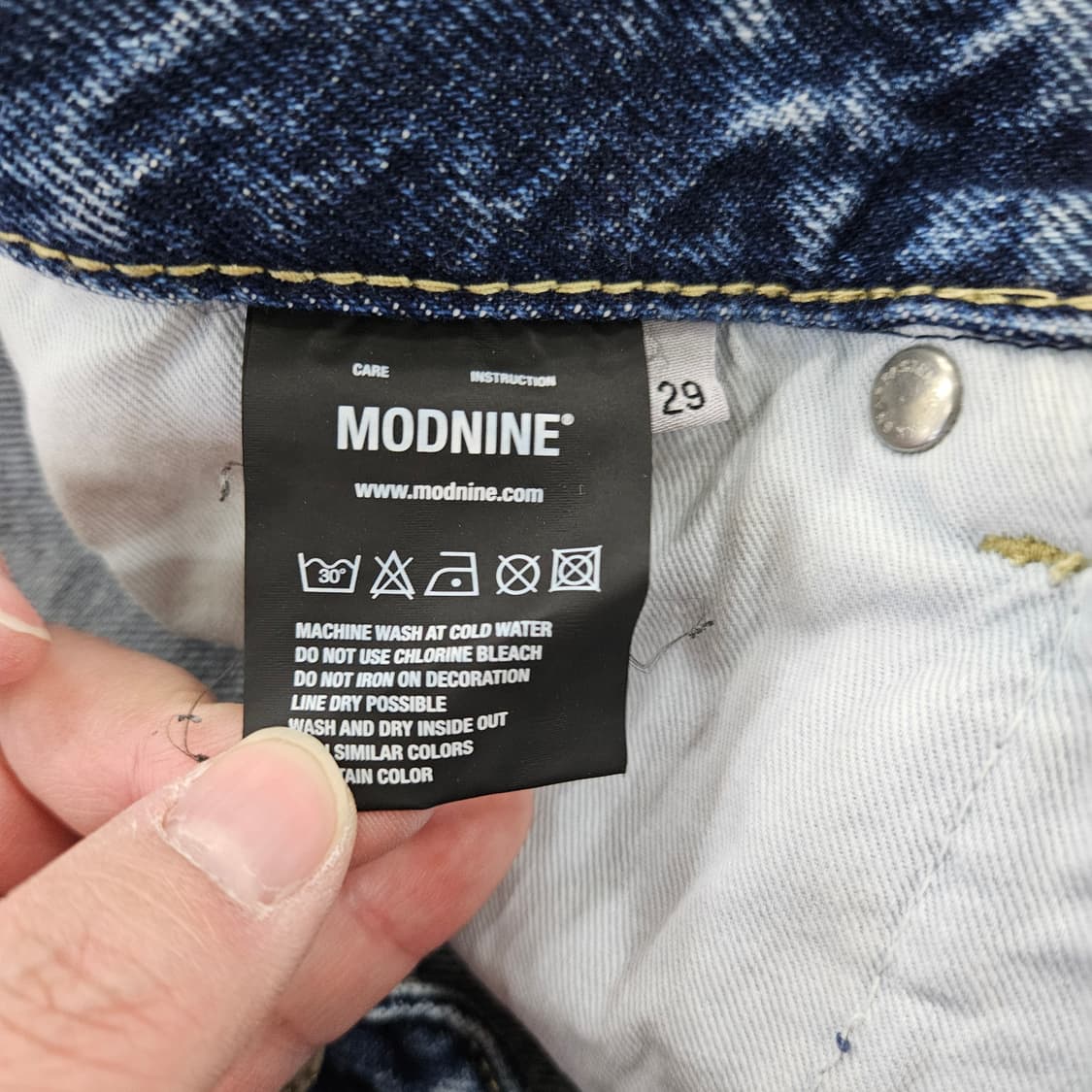 [29] 모드나인 빈티지 워싱 데님 팬츠 0121Y2 상품이미지3