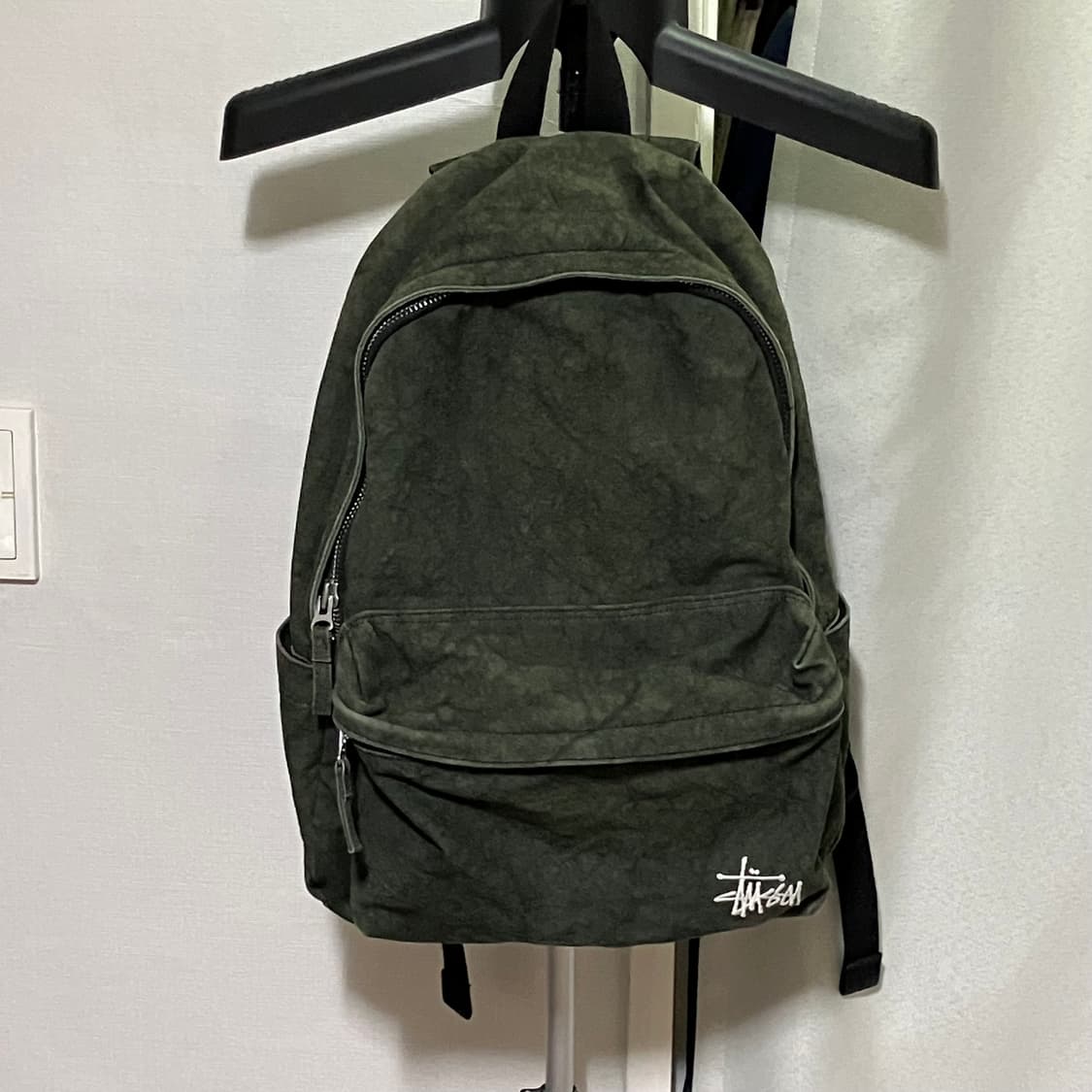 스투시 캔버스 백팩 워시드 블랙 상품이미지1