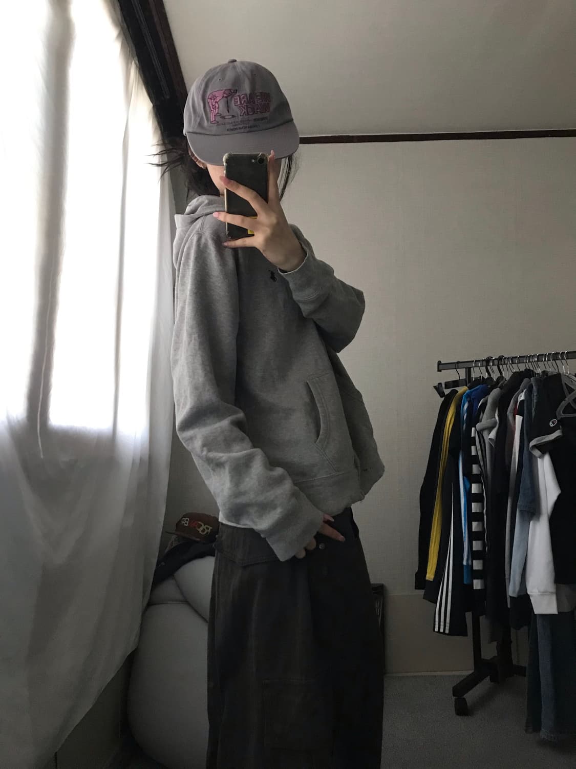 폴로 그레이 후드집업 상품이미지5