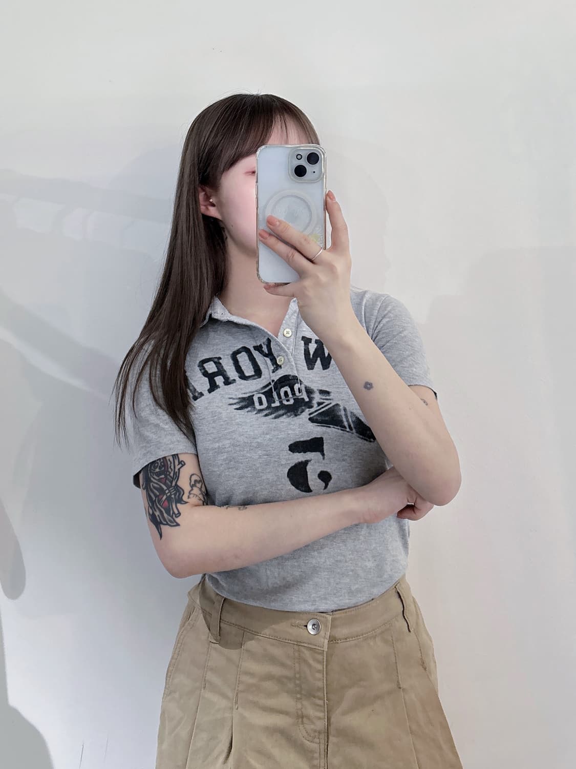 폴로랄프로렌 그레이 반팔 카라티 상품이미지2