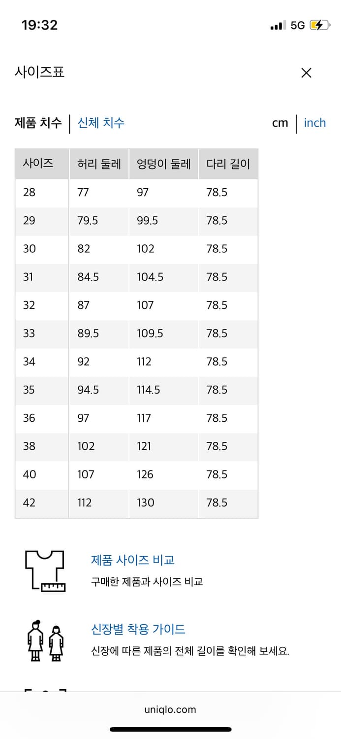 유니클로 jw앤더슨 스트레이트 진 상품이미지2