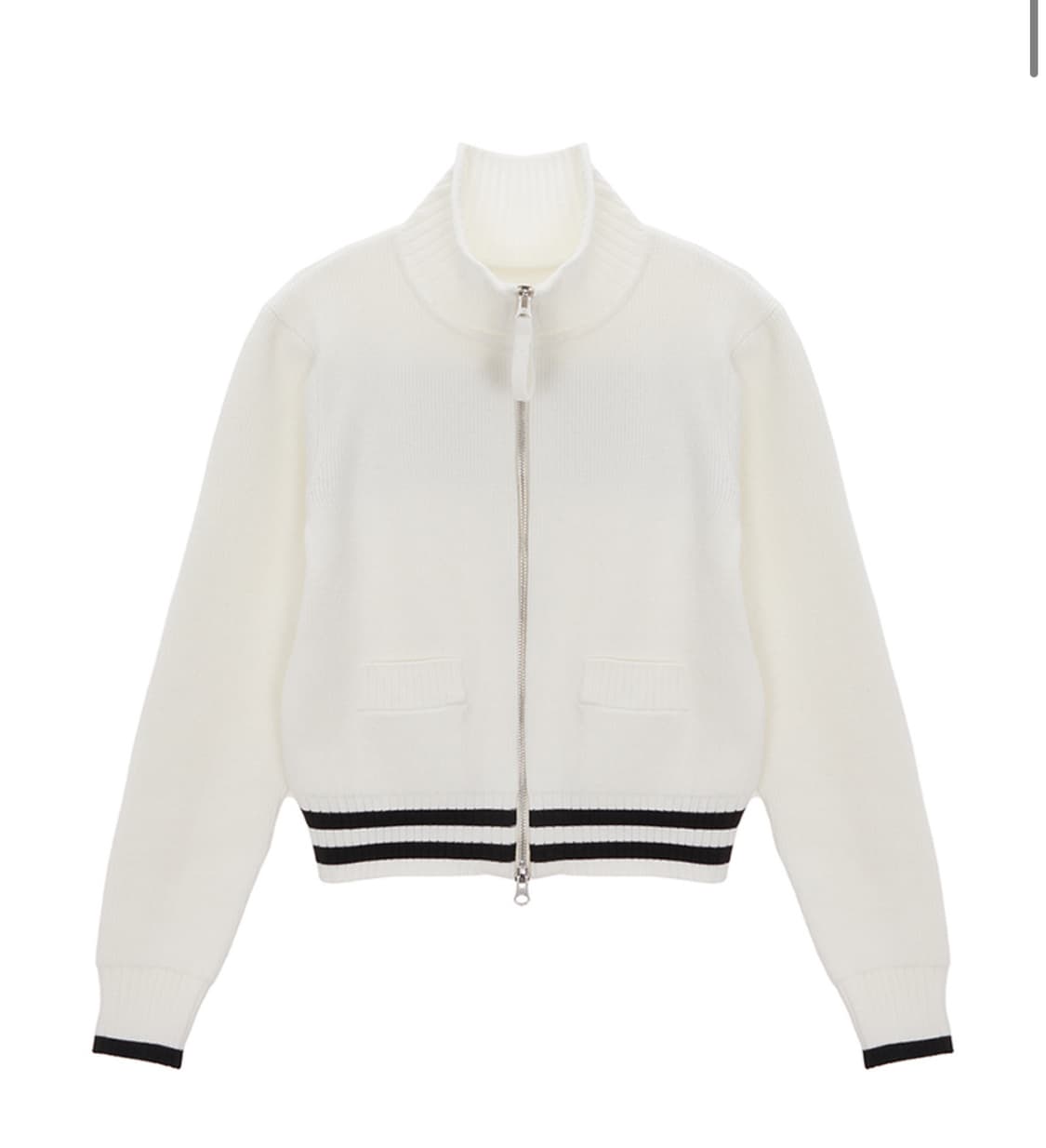 마땡킴 스펠 포인트 스트라이프 니트 가디건 M사이즈 상품이미지2