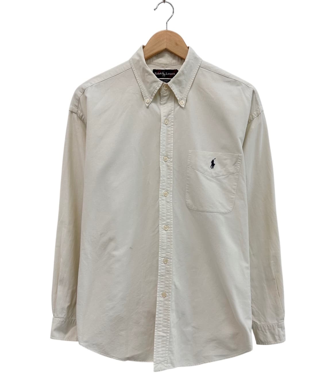 90s 폴로 빅셔츠 아이보리 (M~XL) 상품이미지1