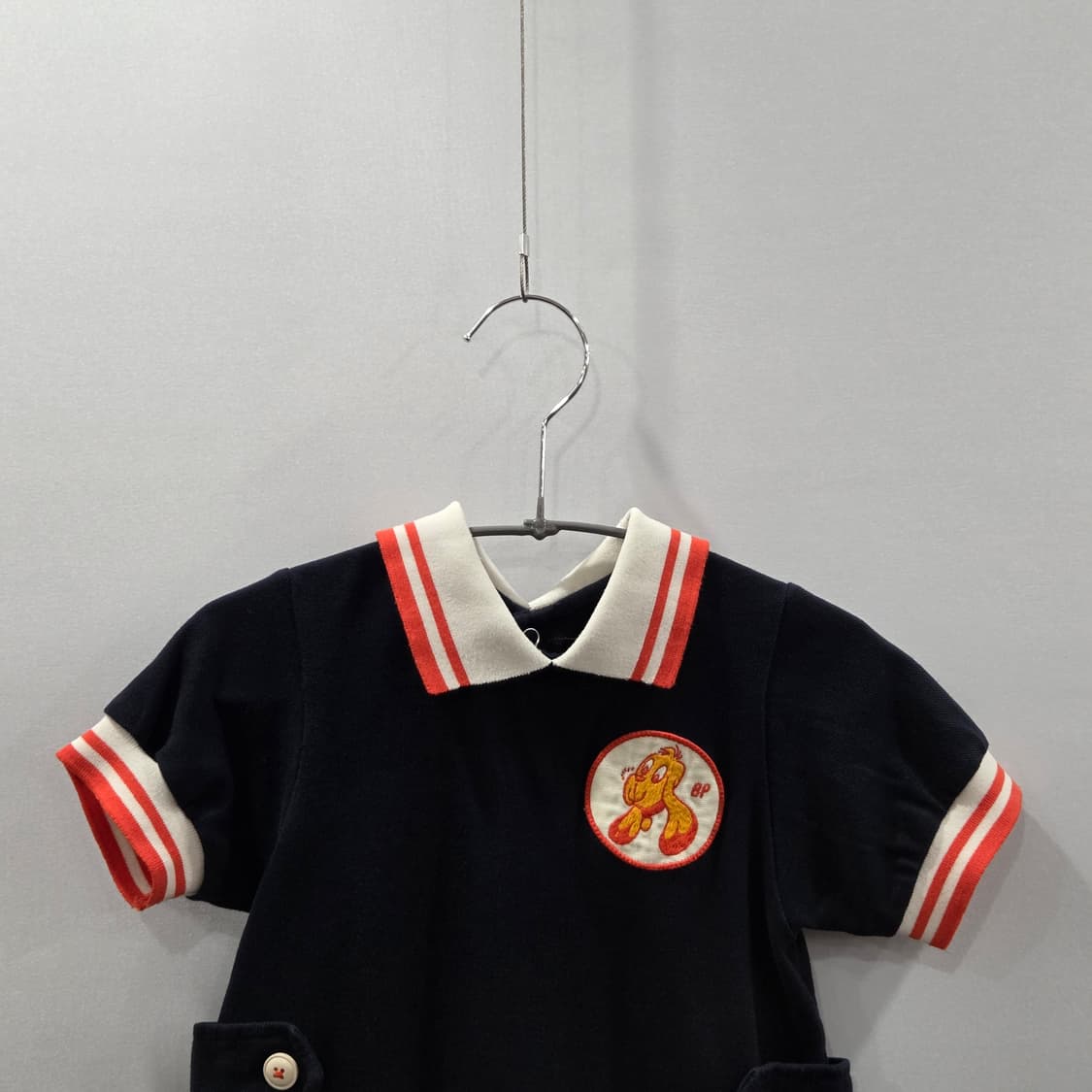 베베드피노 키즈 피케 카라 바디수트 네이비 85 상품이미지2