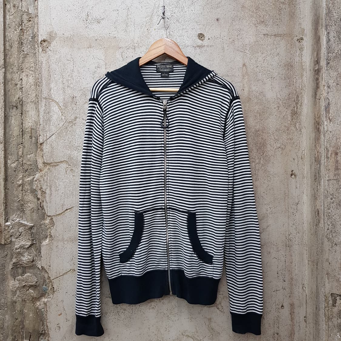 폴로 진 컴퍼니 스트라이프 니트 후드 집업 L사이즈 상품이미지1