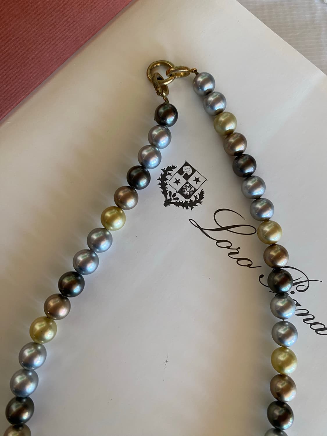 멀티컬러 모조진주목걸이+ 클루 곰돌이 목걸이 2개 세트 상품이미지4