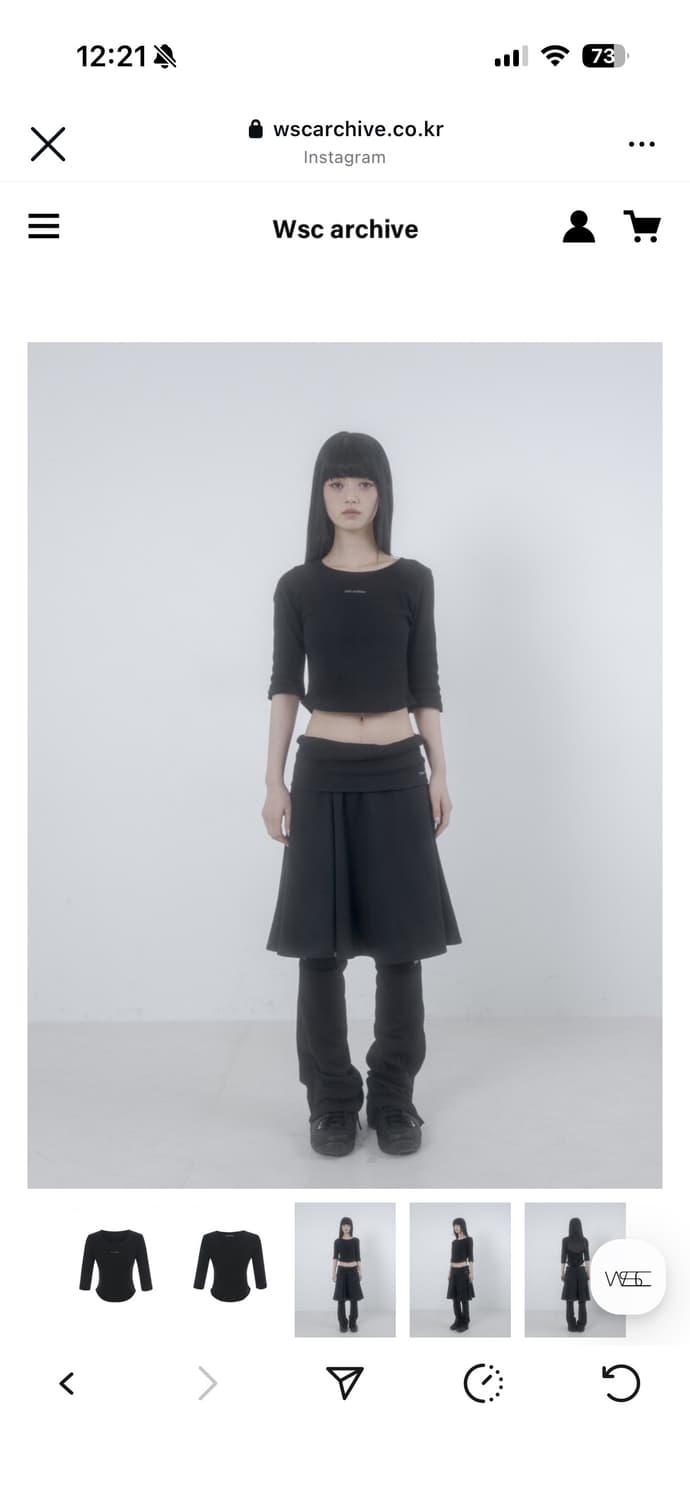 wsc -tee&skirt 세트 상품이미지4