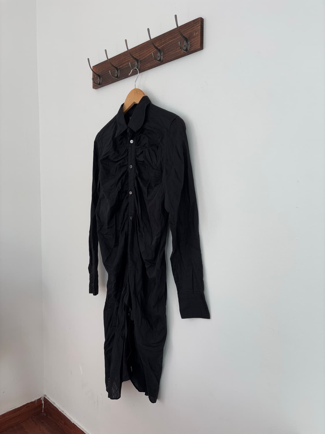 노조미 이시구로 언발란스 롱셔츠 원피스 상품이미지4