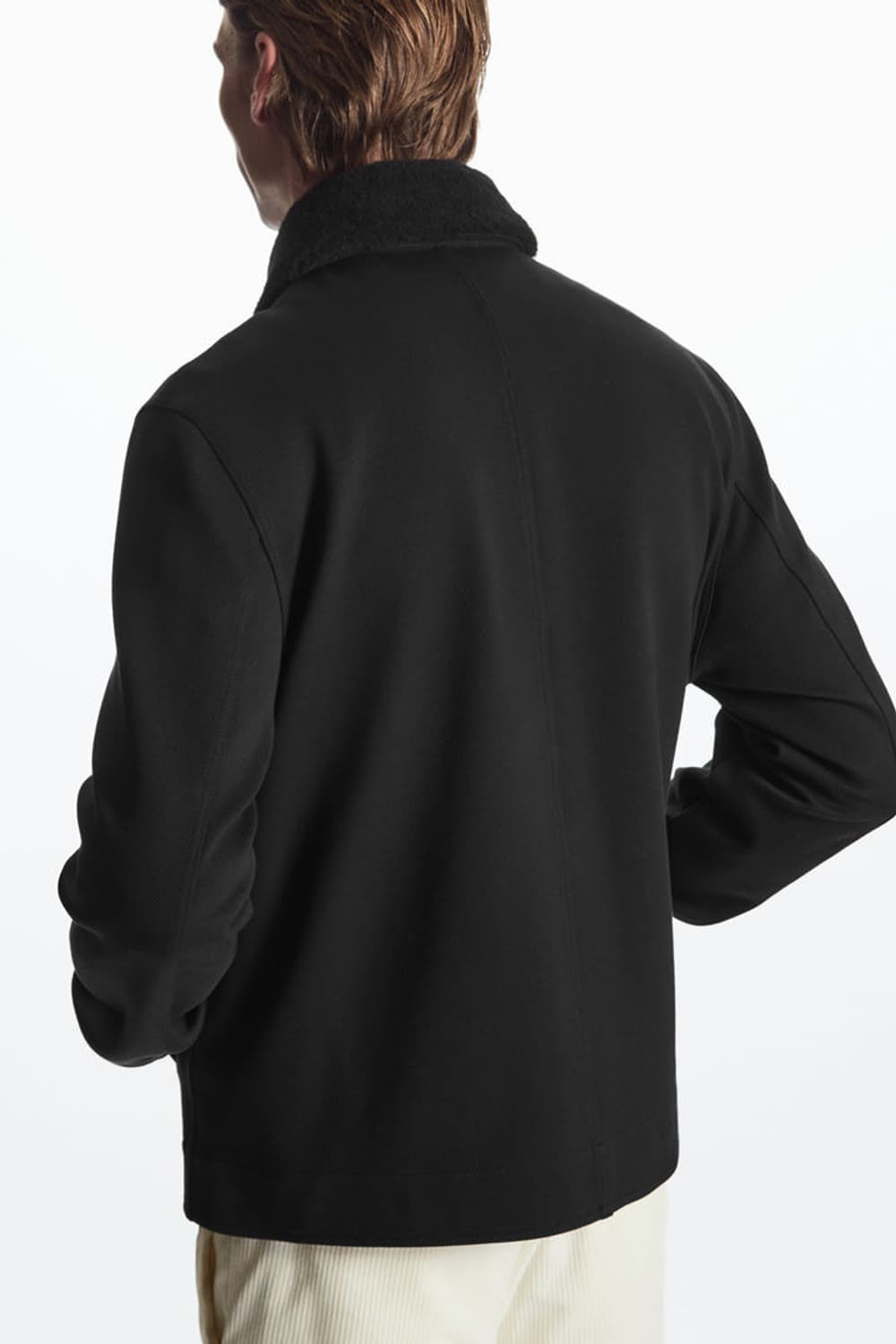 COS 디태처블 칼라 트윌 재킷 size L 상품이미지3