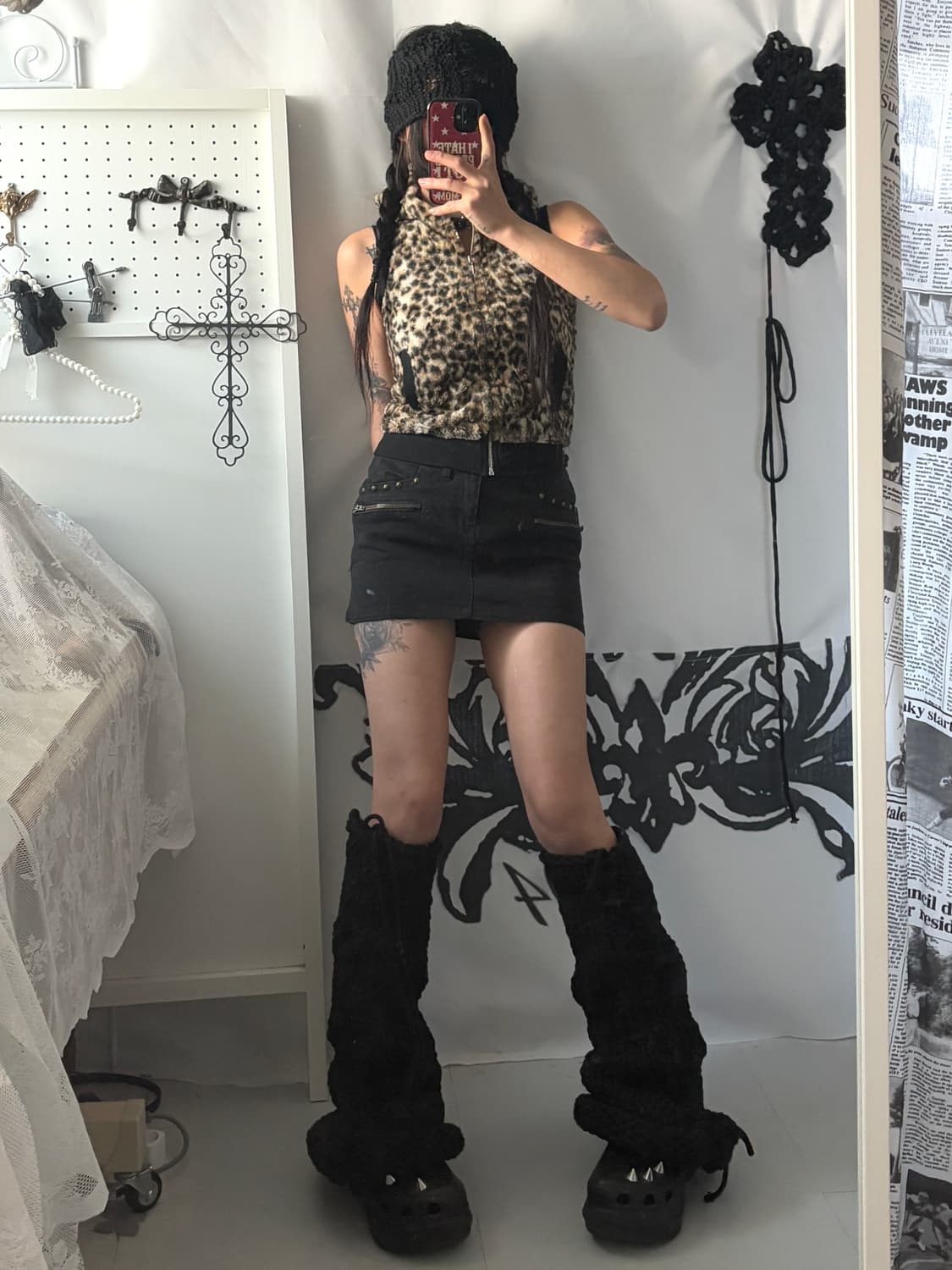 • black mini skirt 상품이미지4