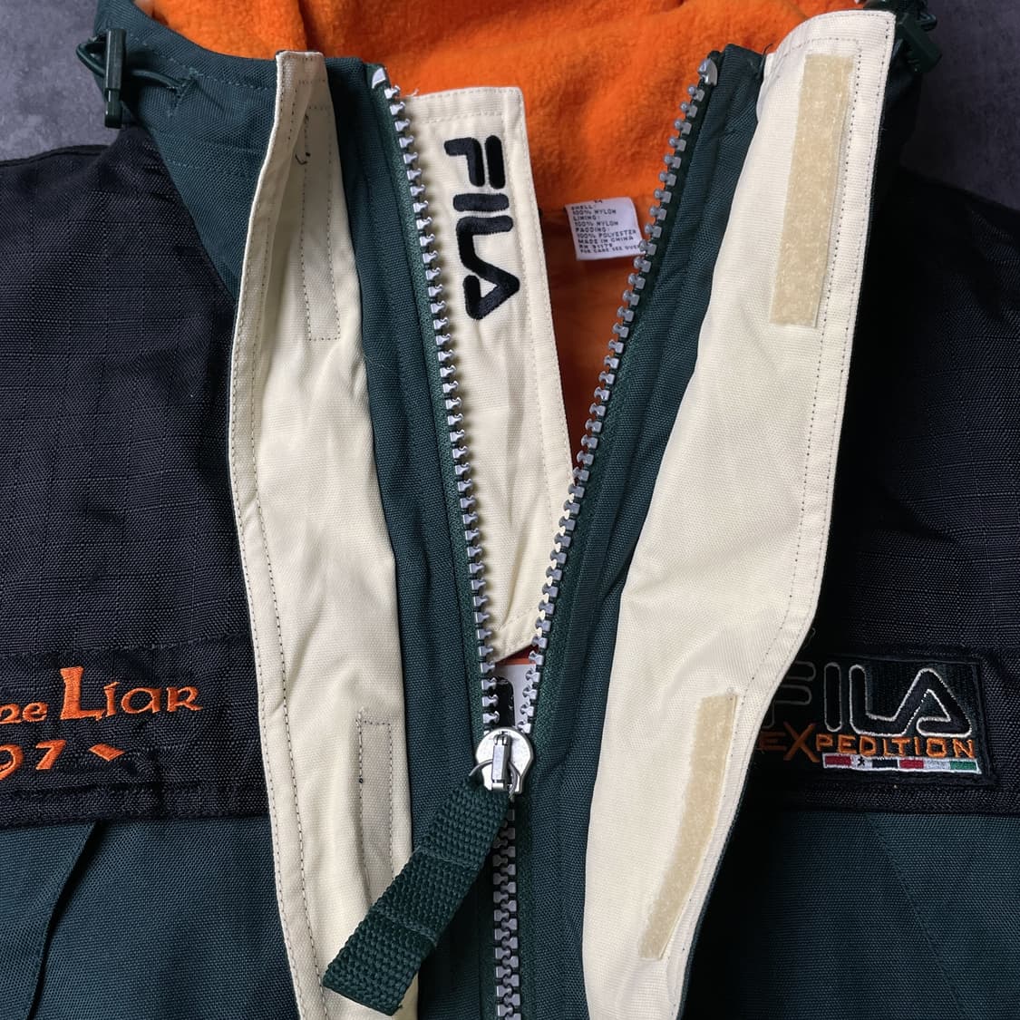 FILA 1990s 휠라 빈티지 플리스 윈드브레이커 파카 A00540 상품이미지8