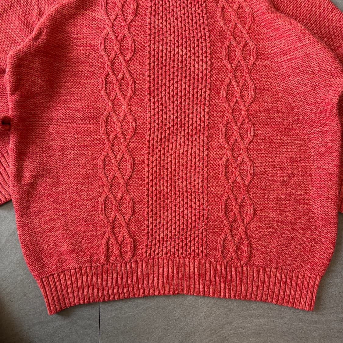 L.L.bean 정품 엘엘빈 핑크 해비 코튼 니트 상품이미지4