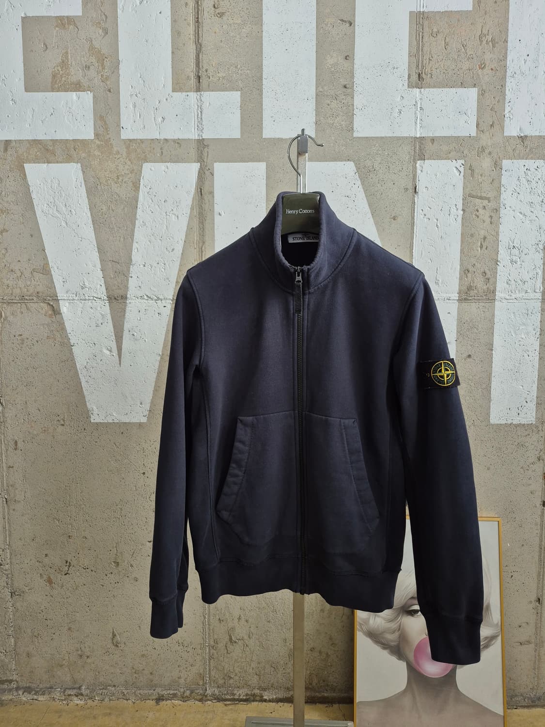 스톤아일랜드 백화점판 약기모 면집업(80K2820 상품이미지1