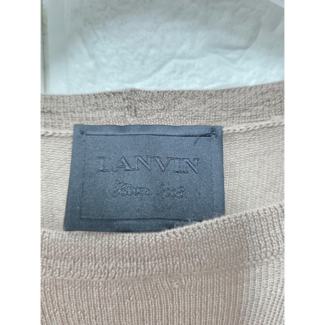 택포) 한섬 LANVIN 랑방 캐시미어 긴팔 티셔츠 M 상품이미지2