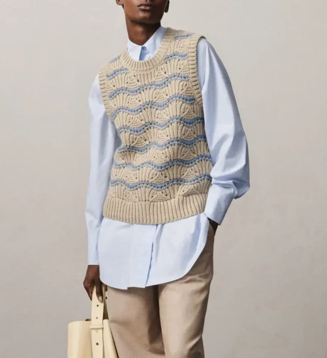 코스 모헤어 니트 베스트 /여성 조끼/여성 베스트  상품이미지1