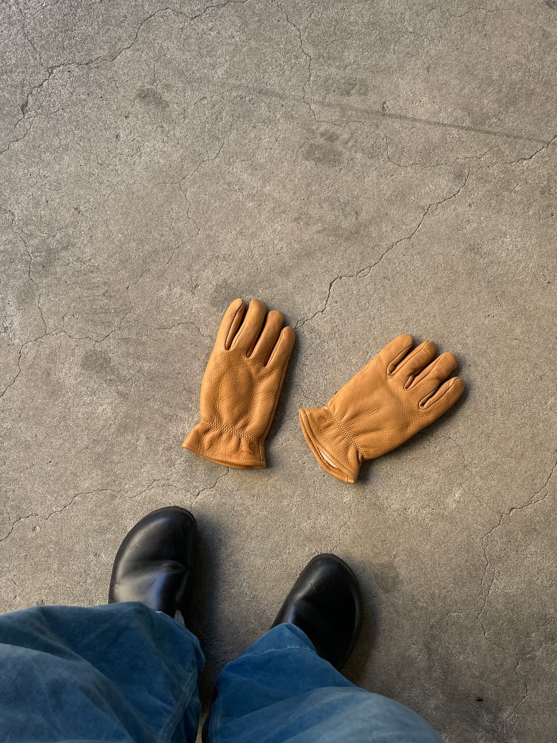 Rare!)80-90s Carhartt Deer Skin  Gloves 상품이미지3