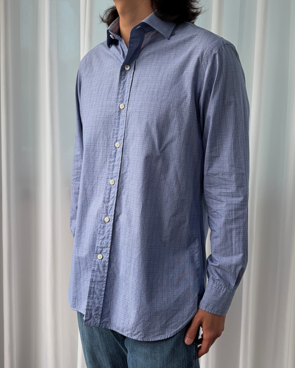 [L]폴로 랄프로렌 리젠트 커스텀핏 체크 셔츠 상품이미지1