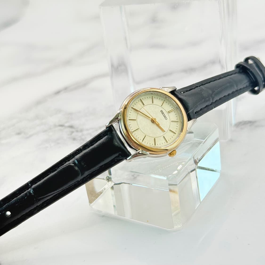 90s00s 빈티지 세이코 투톤 파우더 다이얼 워치 상품이미지2