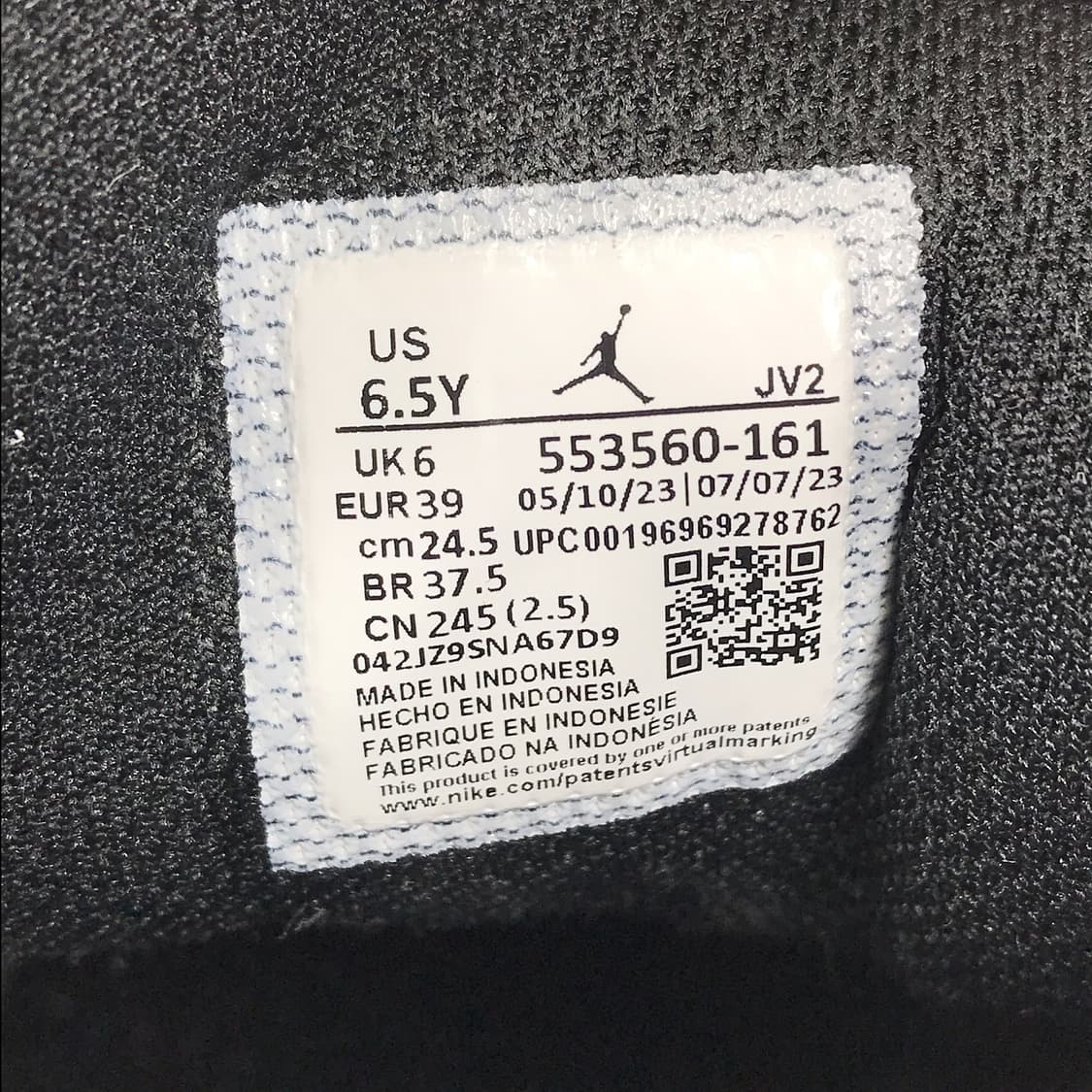 나이키 에어조던 1 로우 GS 바시티 레드 신발 키즈245 (240) 상품이미지8