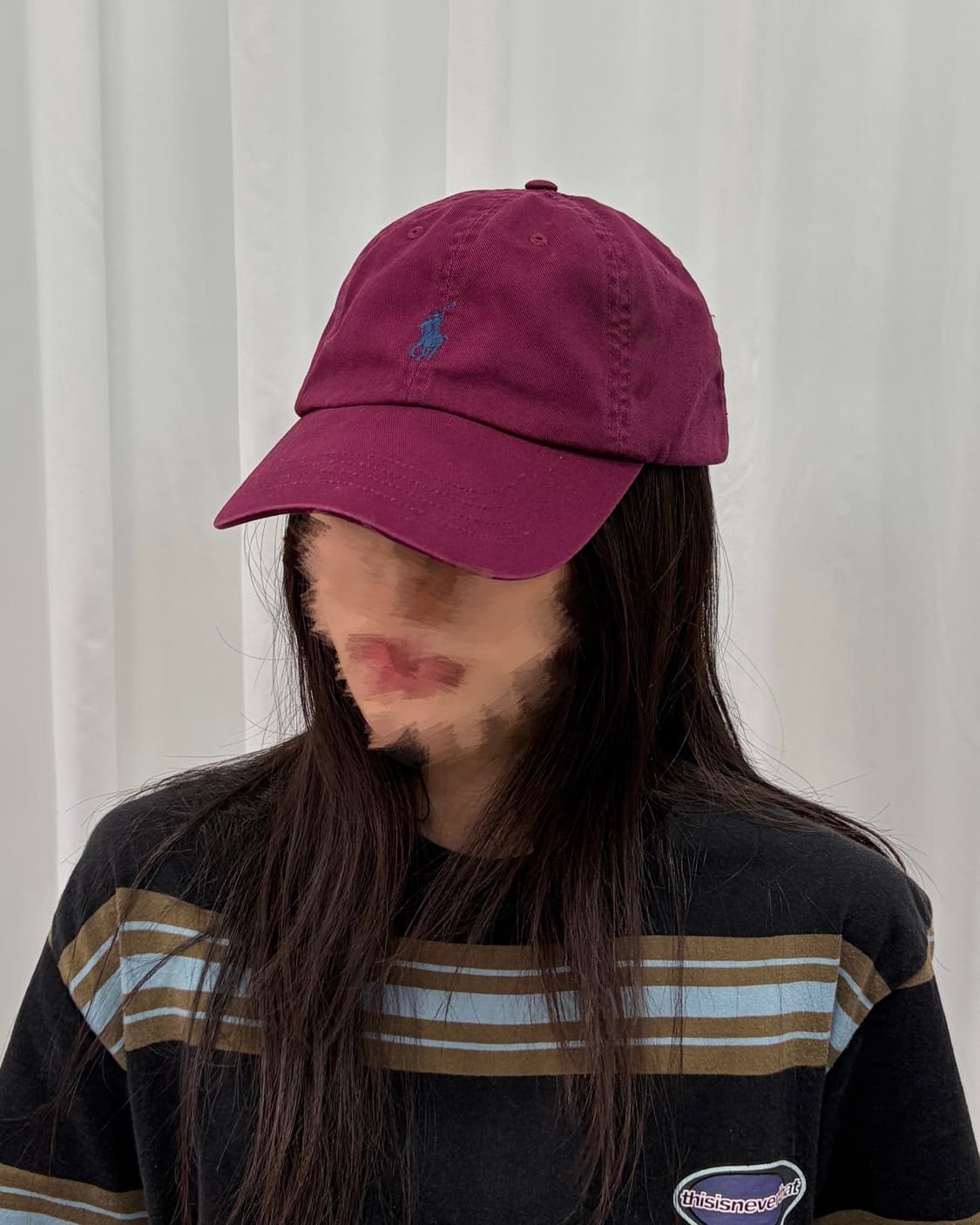 폴로 볼캡 버건디 상품이미지4