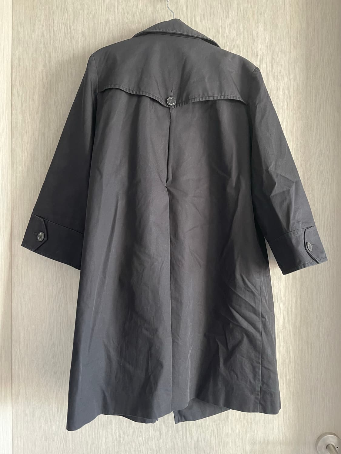 산드로 여성 블랙 트렌치 코트 38 상품이미지3