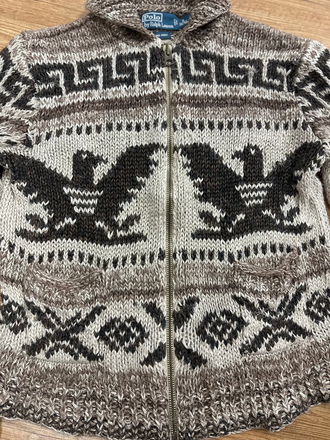 (M)폴로랄프로렌 코위찬 핸드메이드 니트 집업 상품이미지3