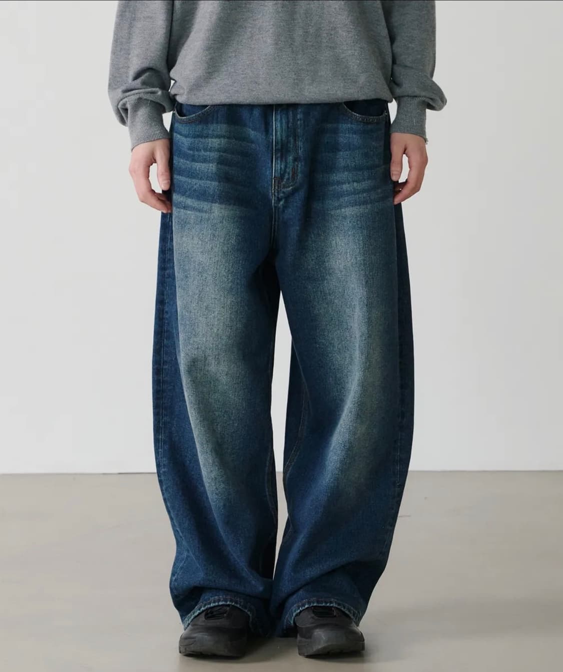 노운 wide denim pants (blue)ㅛ 상품이미지1