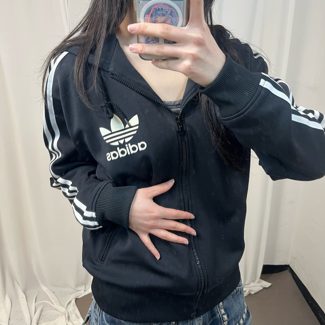 Adidas black flock jersey 상품이미지3