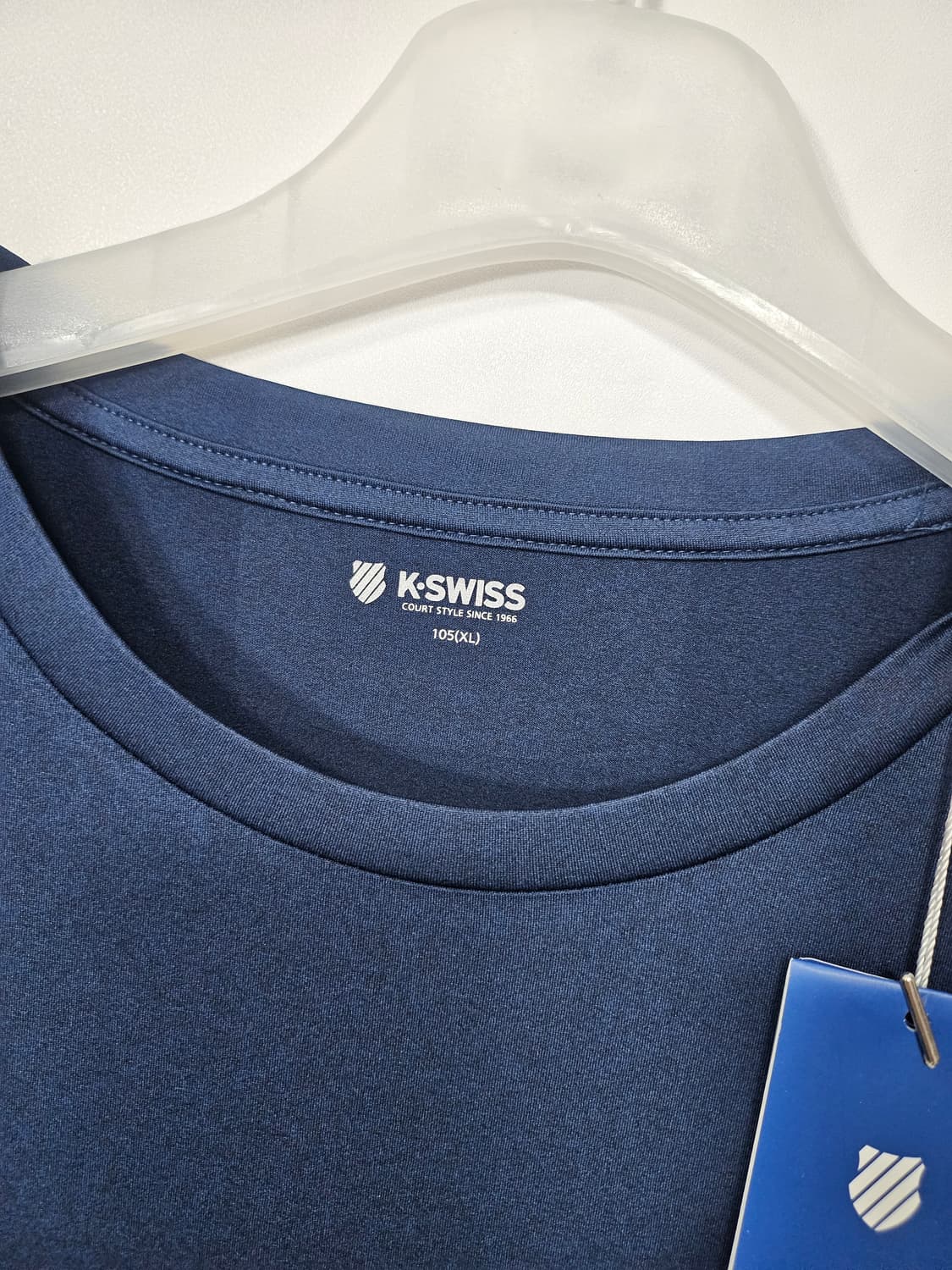 K-SWISS 네이비 기능성 여름 반팔티 105 XL 새제품 상품이미지2