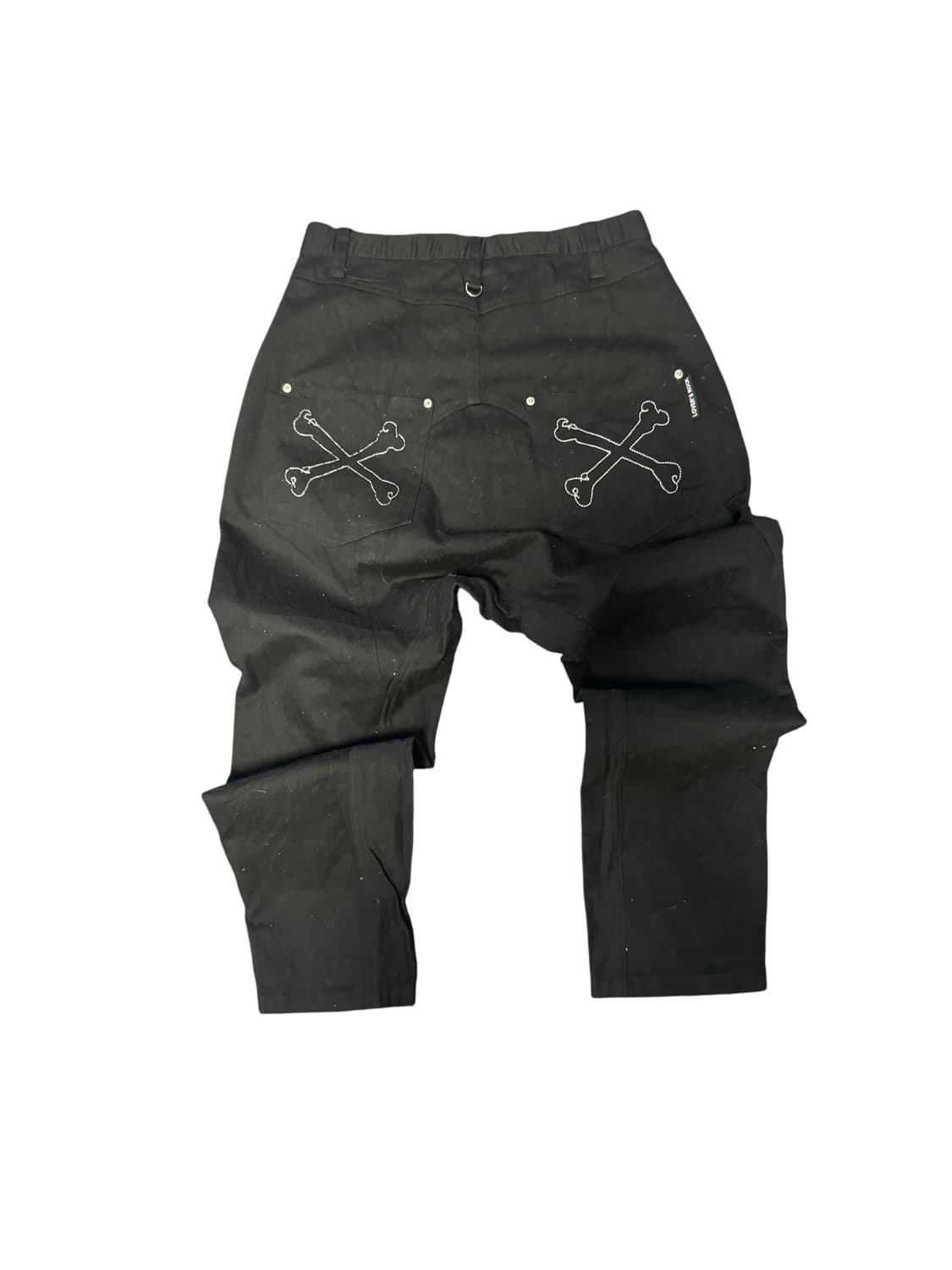 Vintage Bone Design Black Pantsㅐ 상품이미지2