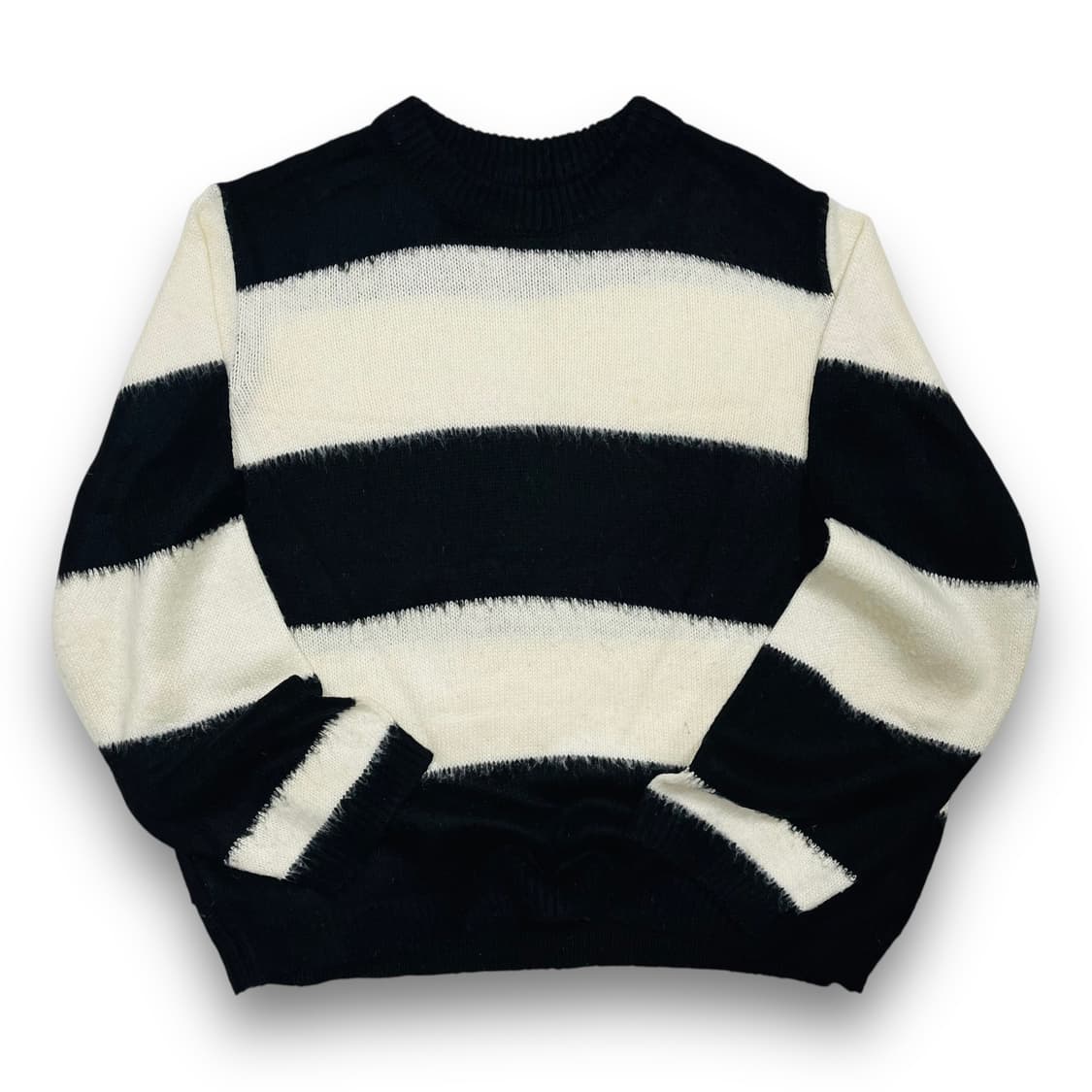 vintage hairy striped knitwear 상품이미지1