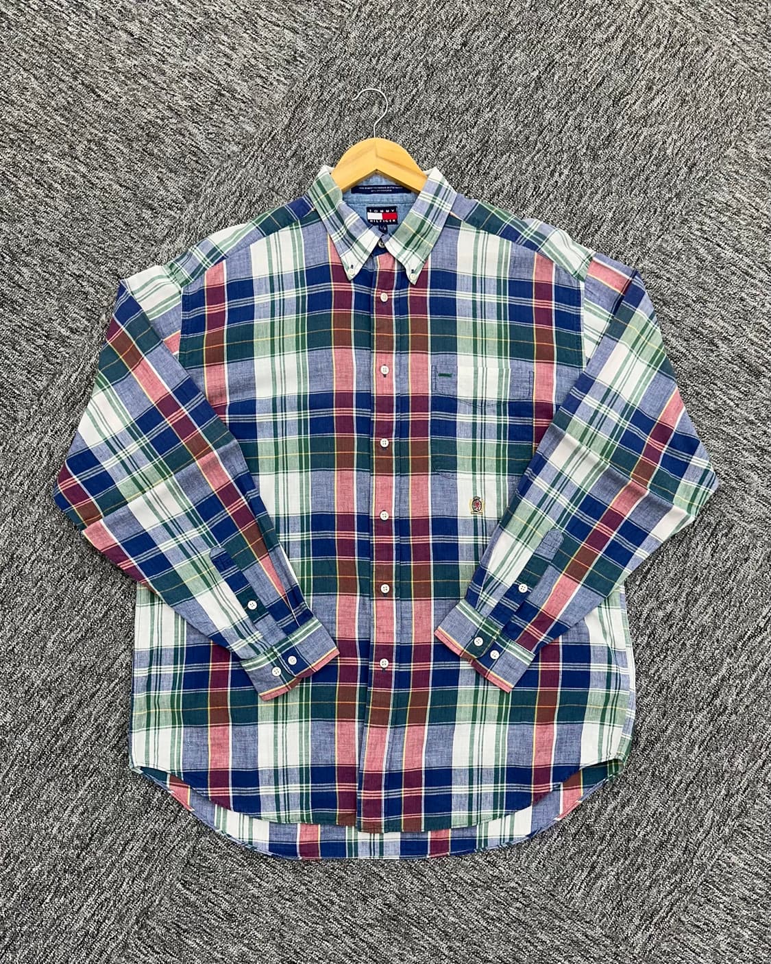 (XL)타미 린넨 체크셔츠-M1004 상품이미지1