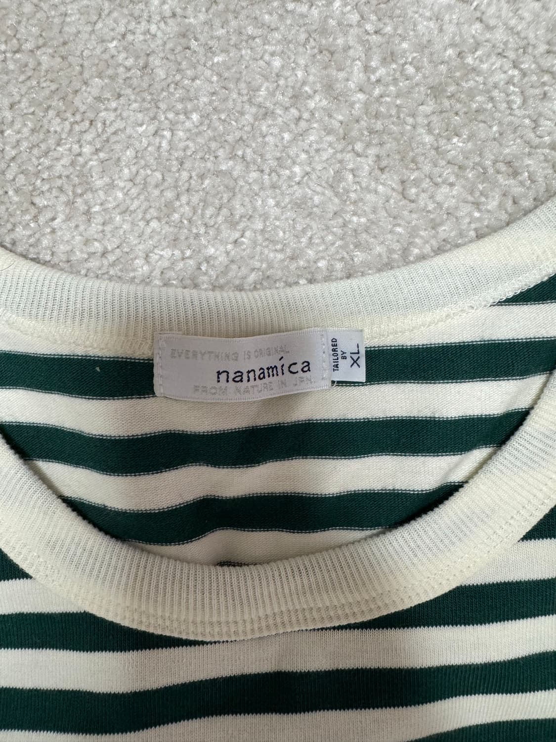 나나미카 스트라이프 긴팔 티셔츠 XL 상품이미지2