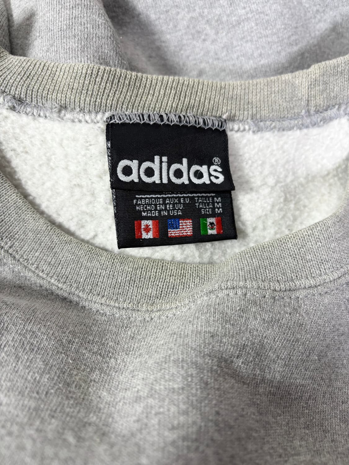 90s USA adidas 아디다스 빈티지 트레포일 스웻셔츠 빈티지 상품이미지6