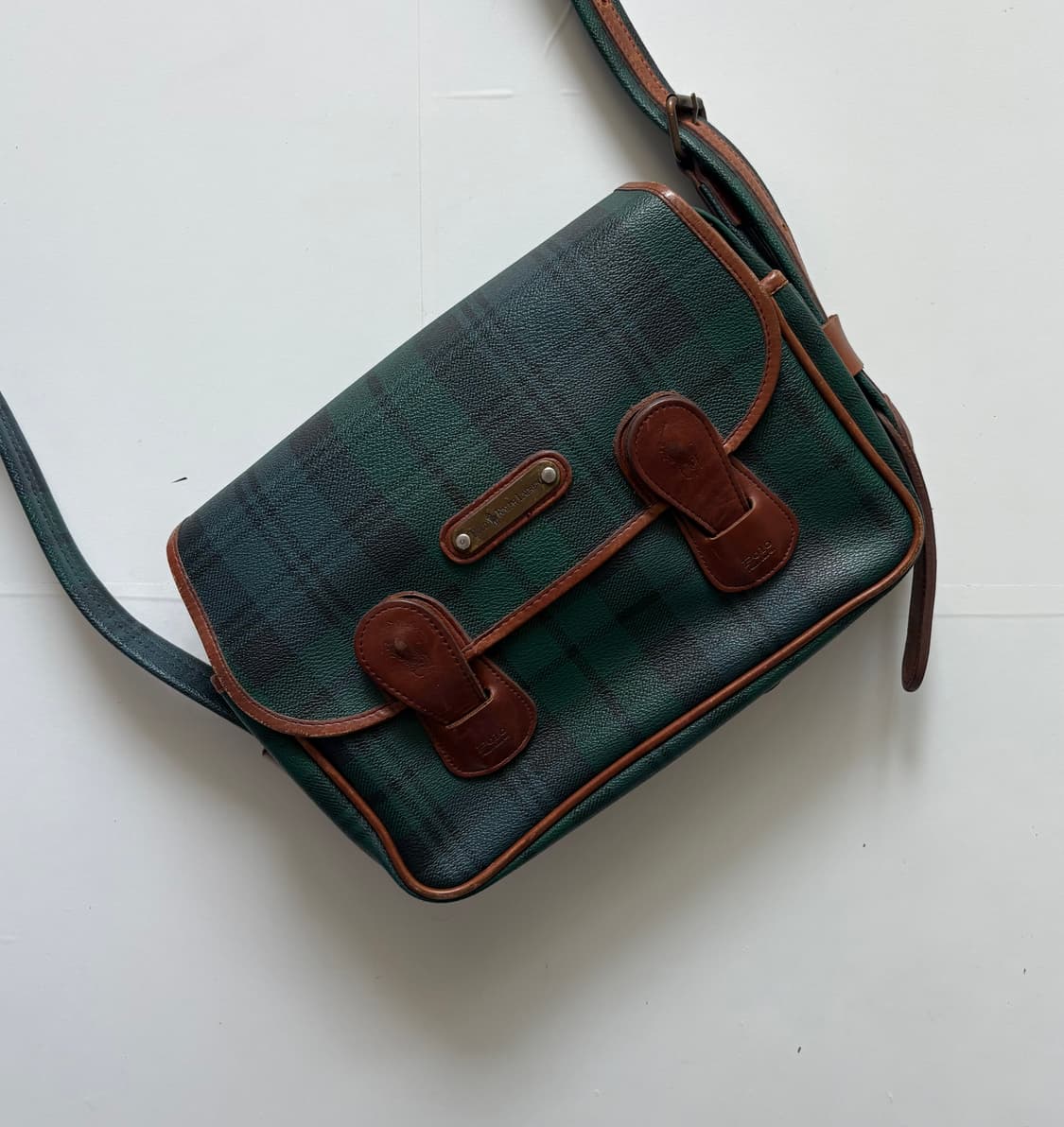 Polo 폴로랄프로렌 타탄 체크 크로스백 상품이미지3