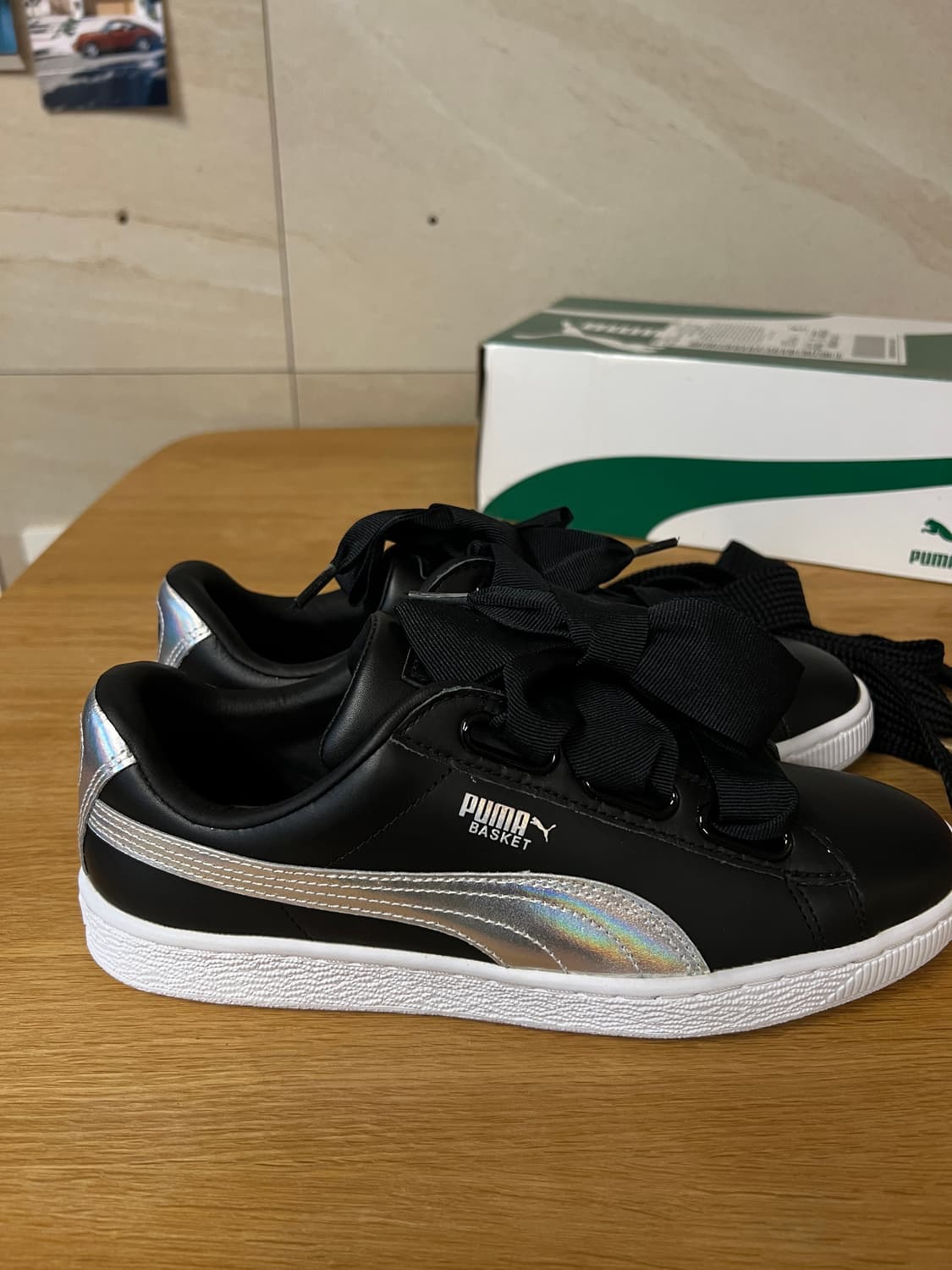 [260mm] [새제품] 푸마 바스켓 하트 (블랙) 상품이미지5