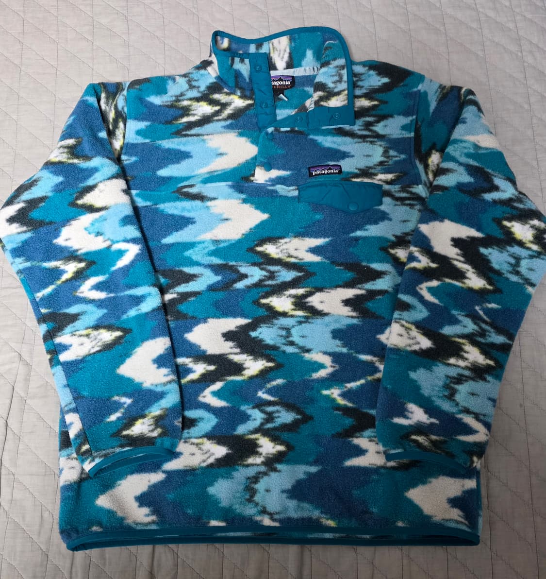 [L] 빈티지 파타고니아 신칠라 플리스 스냅 풀오버 네이티브,아즈텍 상품이미지1