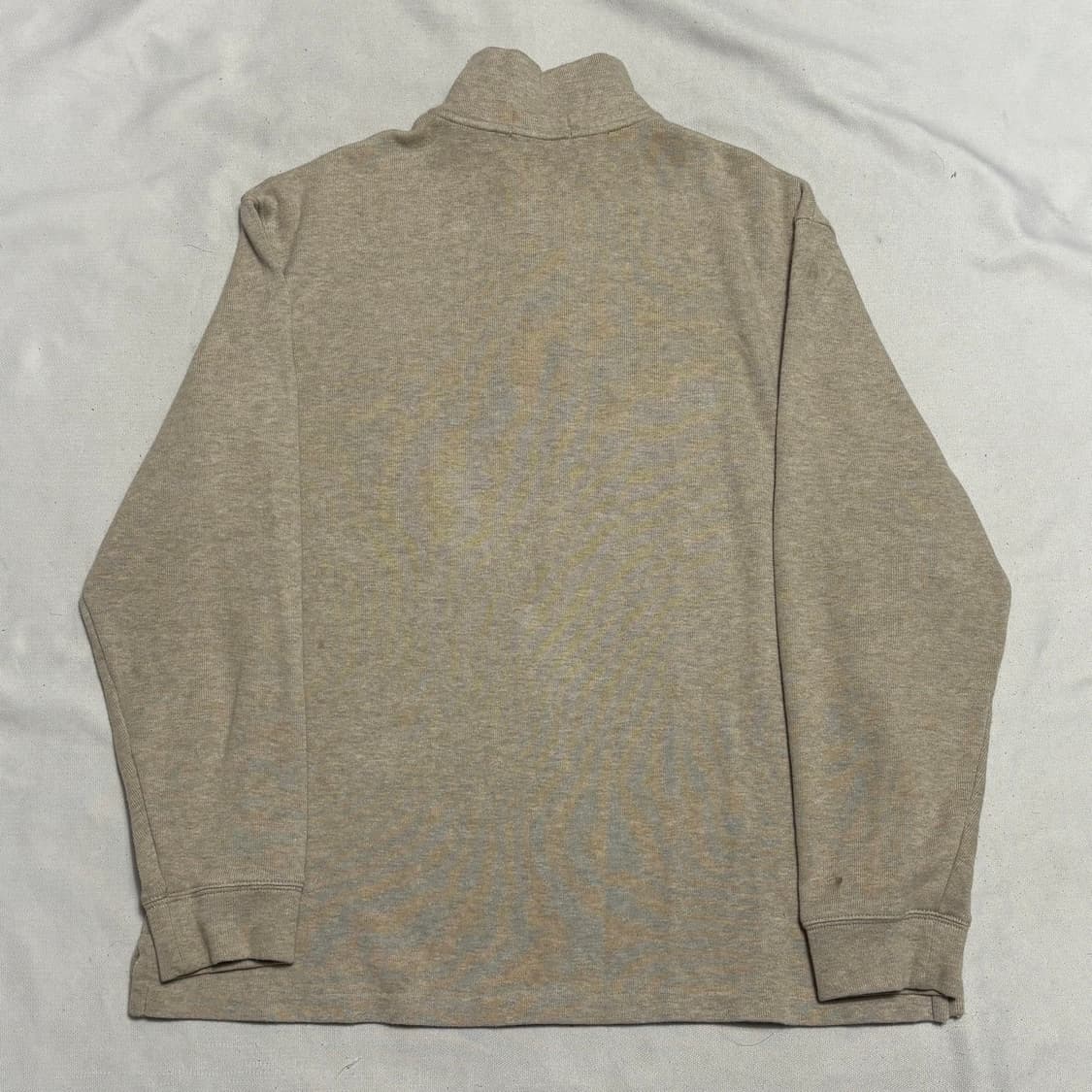 XL 폴로랄프로렌 코튼 아이보리 니트 반집업 상품이미지3