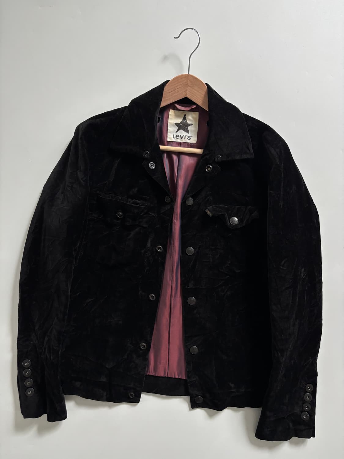 Levis 리바이스 벨벳 버튼 자켓  상품이미지1