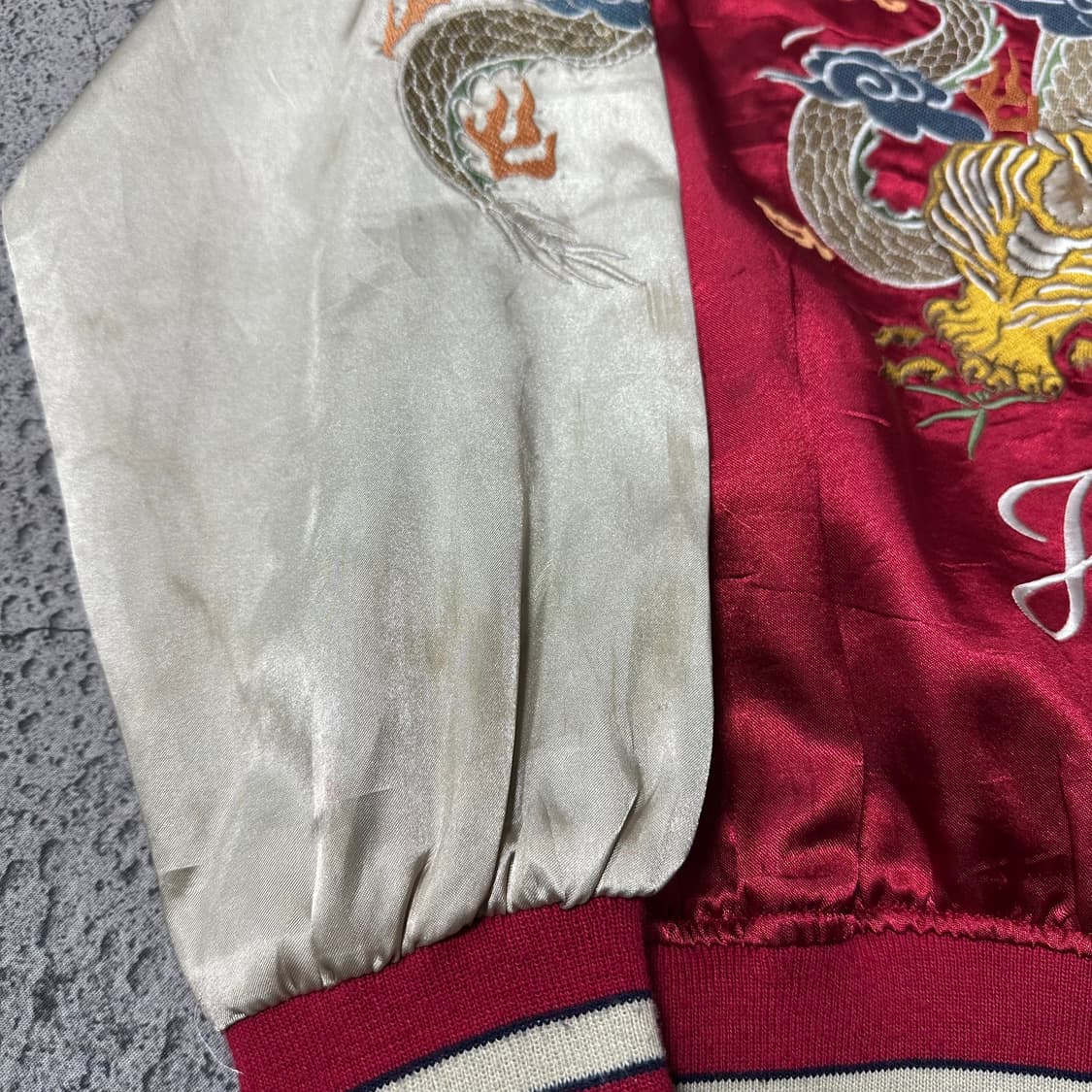 ✨ (바배) 제퍼니즈 트레디셔널 타이거 x 드래곤 스카쟌 자켓 상품이미지5