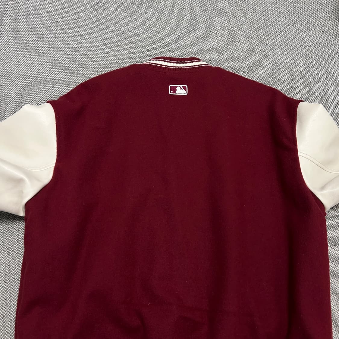 MLB 레드삭스 버건디 누빔 바시티자켓(S) 상품이미지7