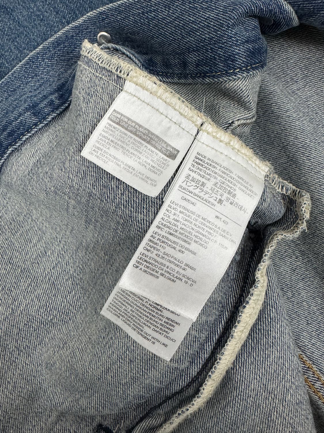 리바이스 중청 트러커 데님자켓 M 상품이미지4