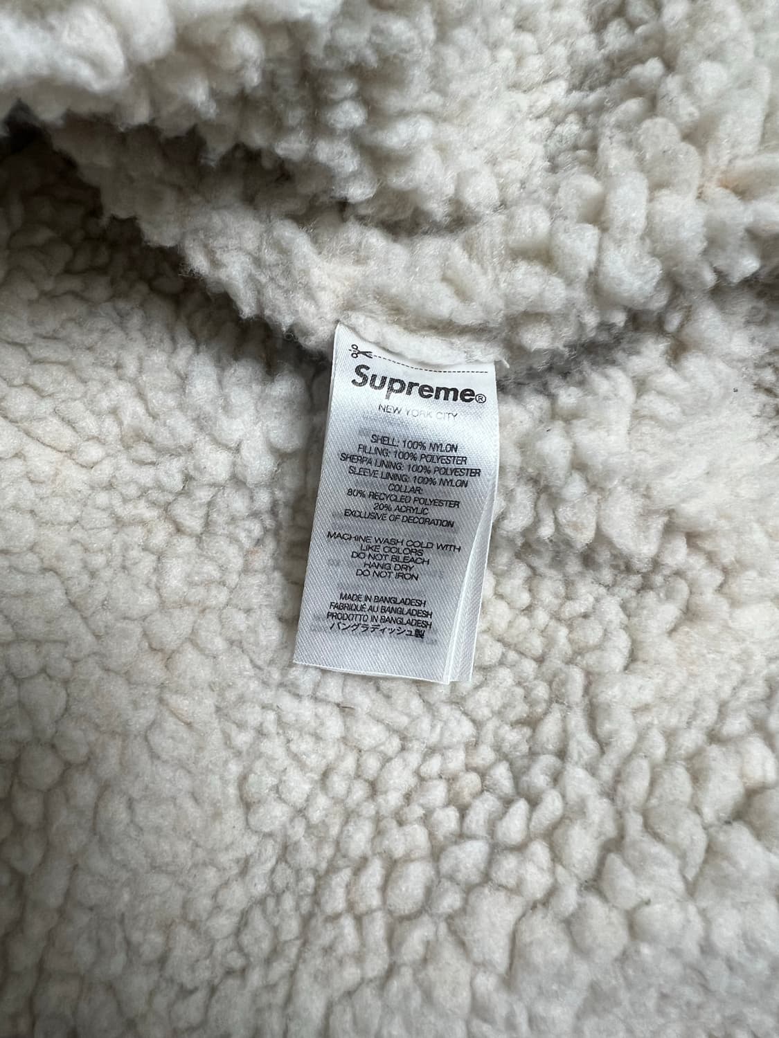 슈프림x디키즈 블랙 퍼 봄버자켓 상품이미지3