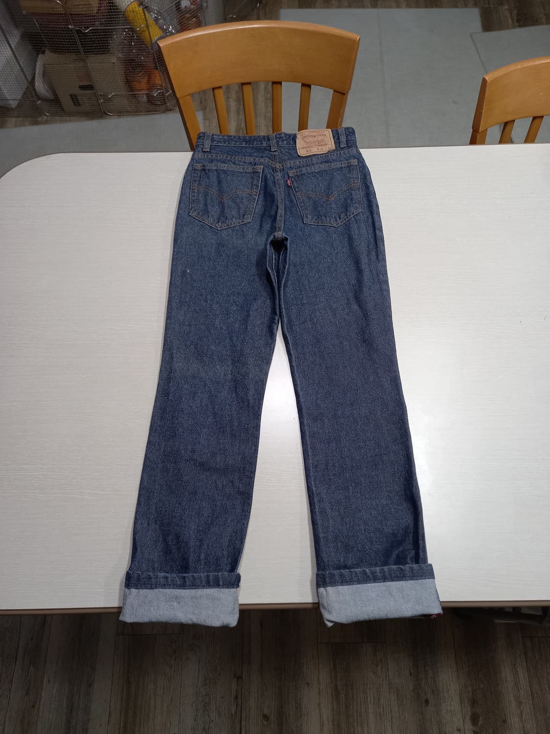 26 90's 리바이스512-0301 생지 일자진 진청 26-611 상품이미지2