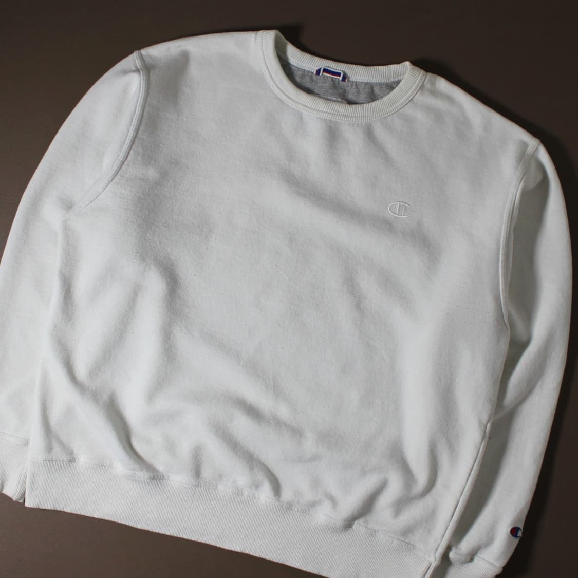 Champion 챔피온 화이트 기모 맨투맨 상품이미지2