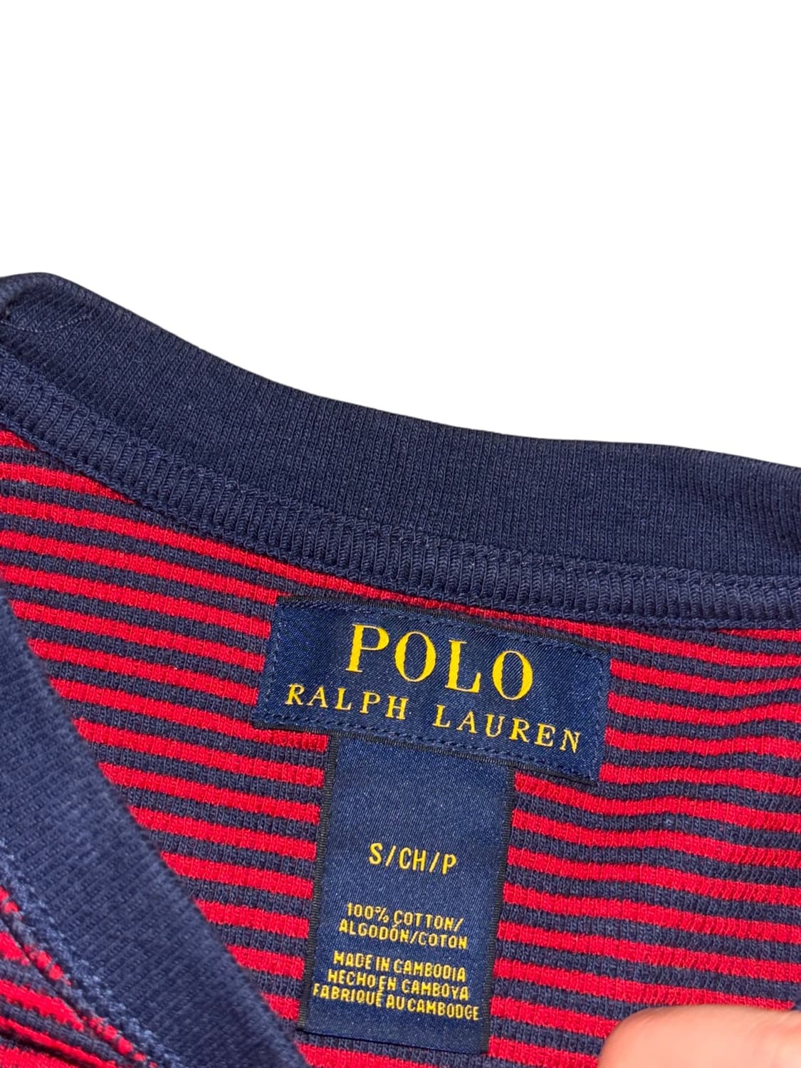 폴로 랄프로렌 스트라이프 와플 롱슬리브  상품이미지8