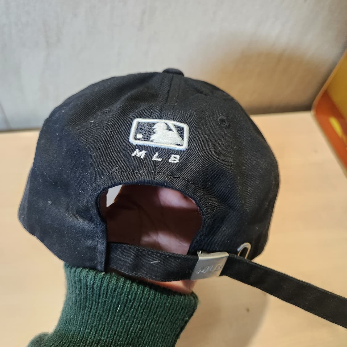 MLB 뉴욕양키스 블랙 볼캡 🧢 화이트 로고 클래식 상품이미지3