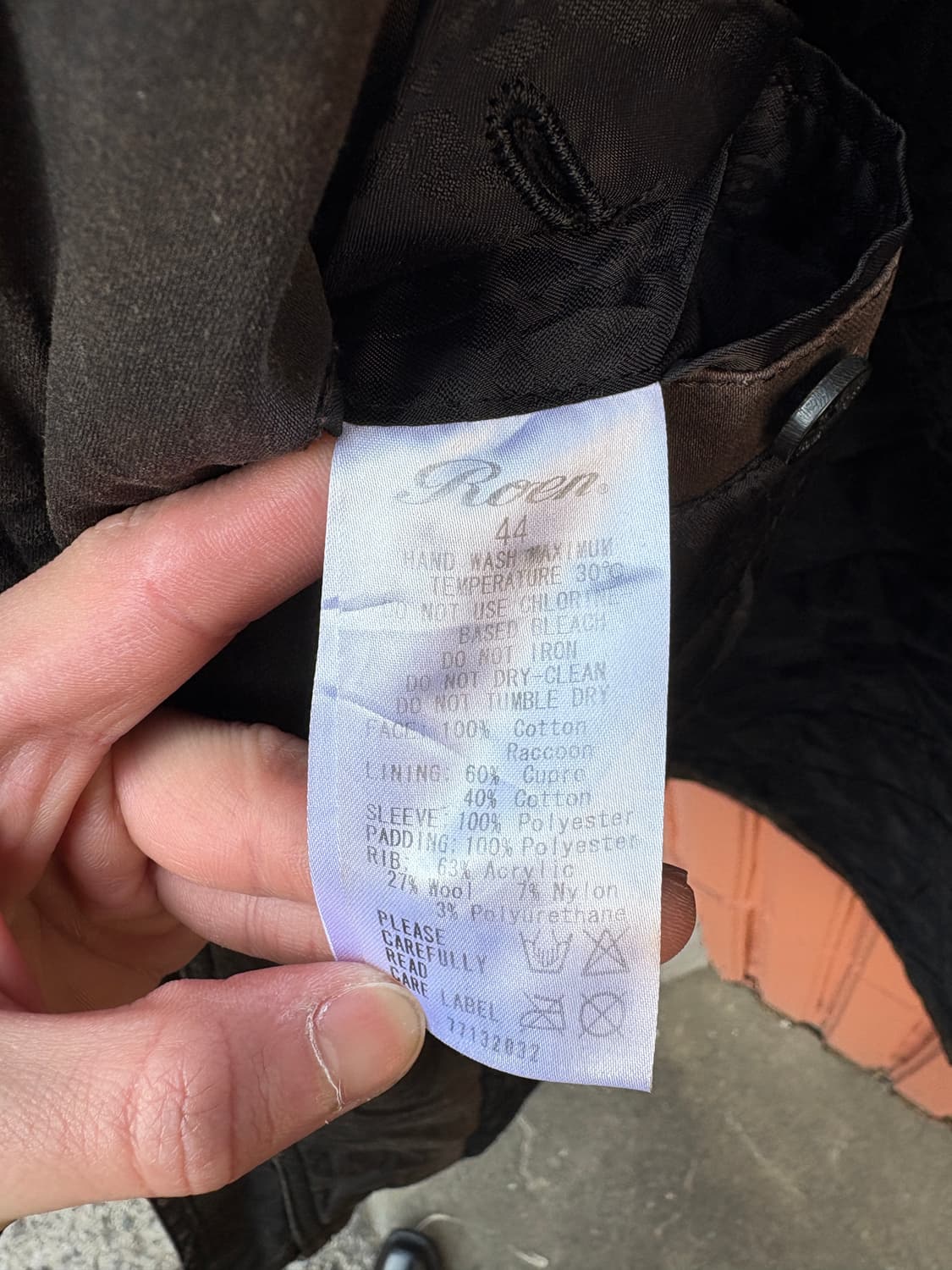 Roen 라쿤 퍼 자켓 상품이미지10